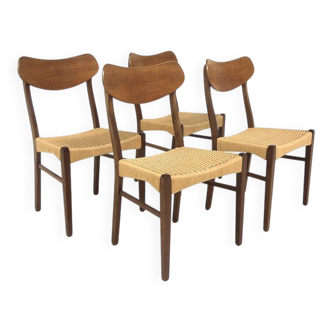 Set de 4 chaises scandinave en teck, Danemark, 1960