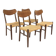 Set de 4 chaises scandinave en teck, Danemark, 1960