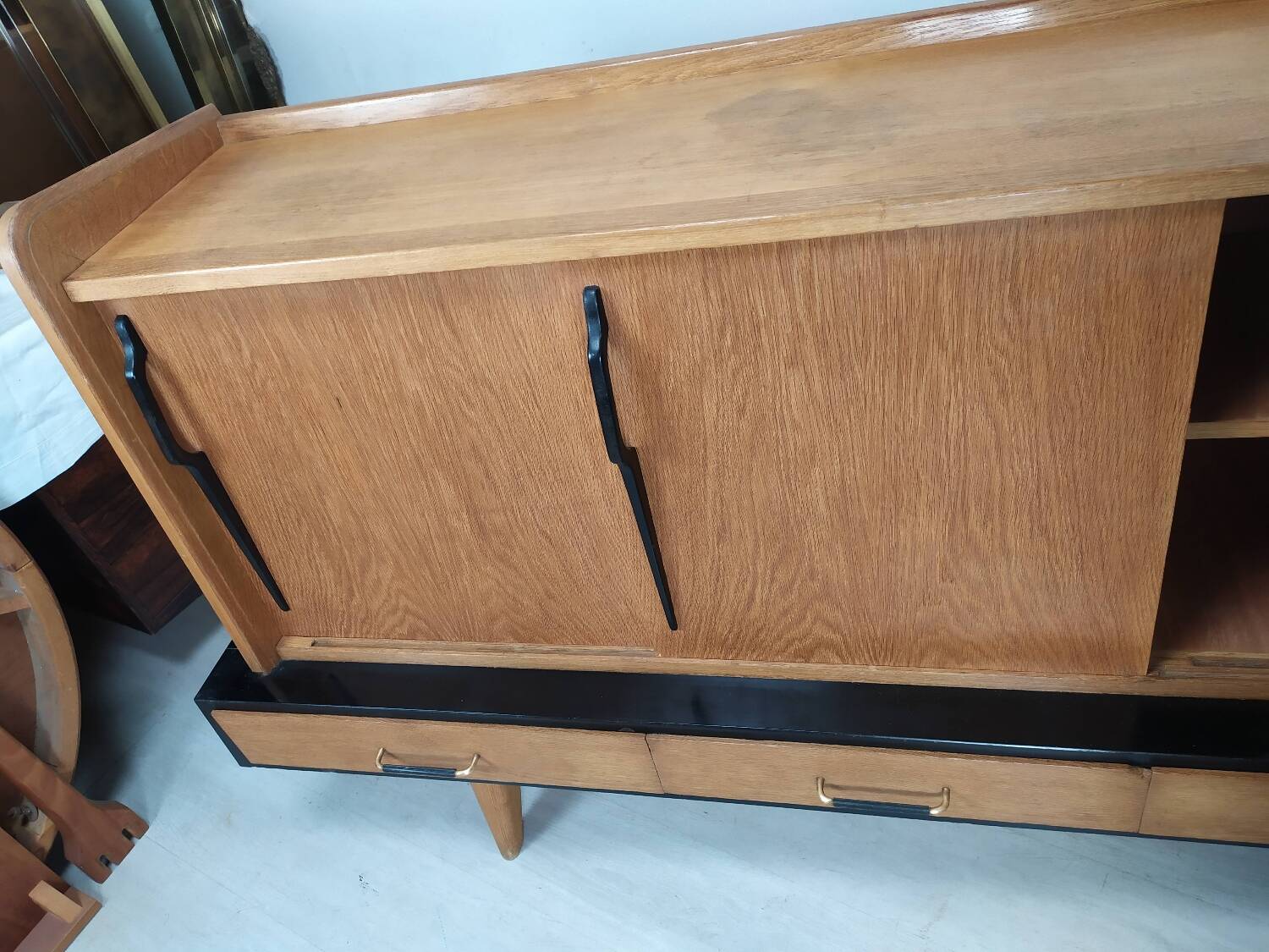 Vintage oak enfilade
