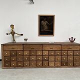 Old trade furniture with oak drawers XL format