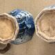 China - pair of covered porcelain vases with decoration