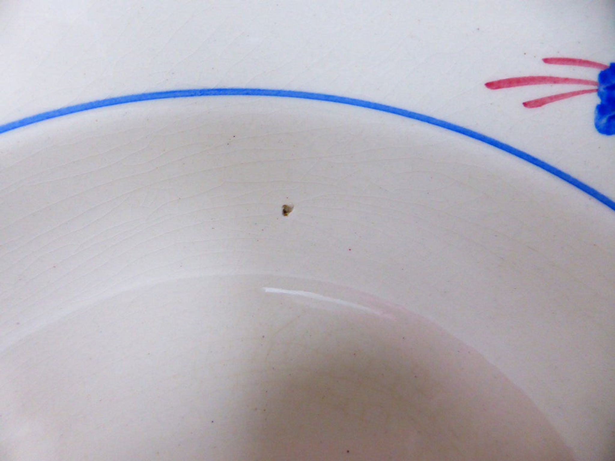 Set of 6 vintage soup plates from the Gien factory, Nice model