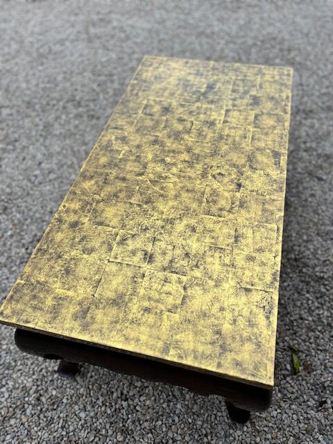 Coffee table gilded tray