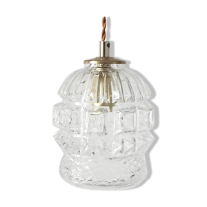 Baladeuse en verre ciselé