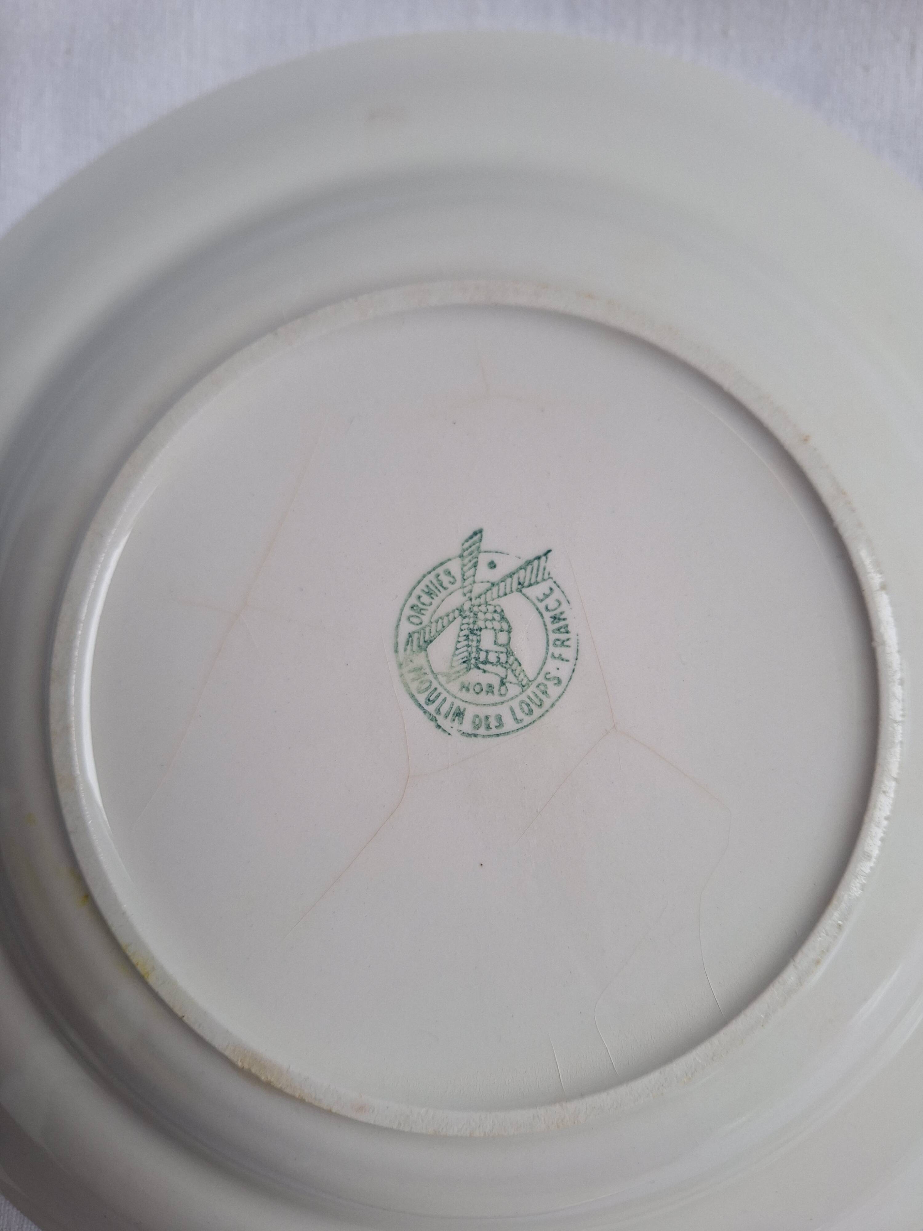 St Amand and Moulin des Loups soup plates