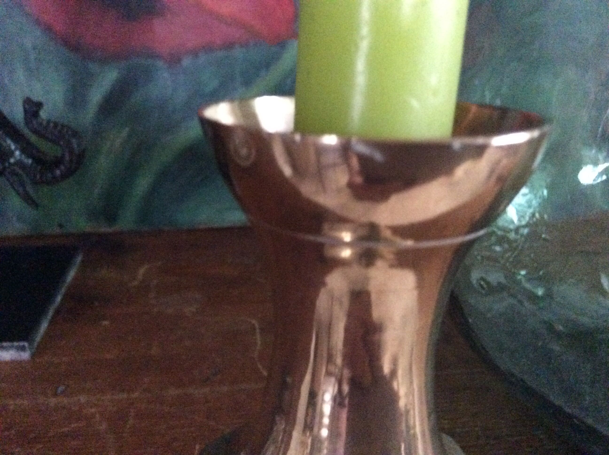 Brass candle holder