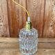 Vintage structured glass pendant globe.