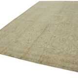 Handmade Oriental Decorative 1980s 245 cm x 349 cm Beige Wool Carpet