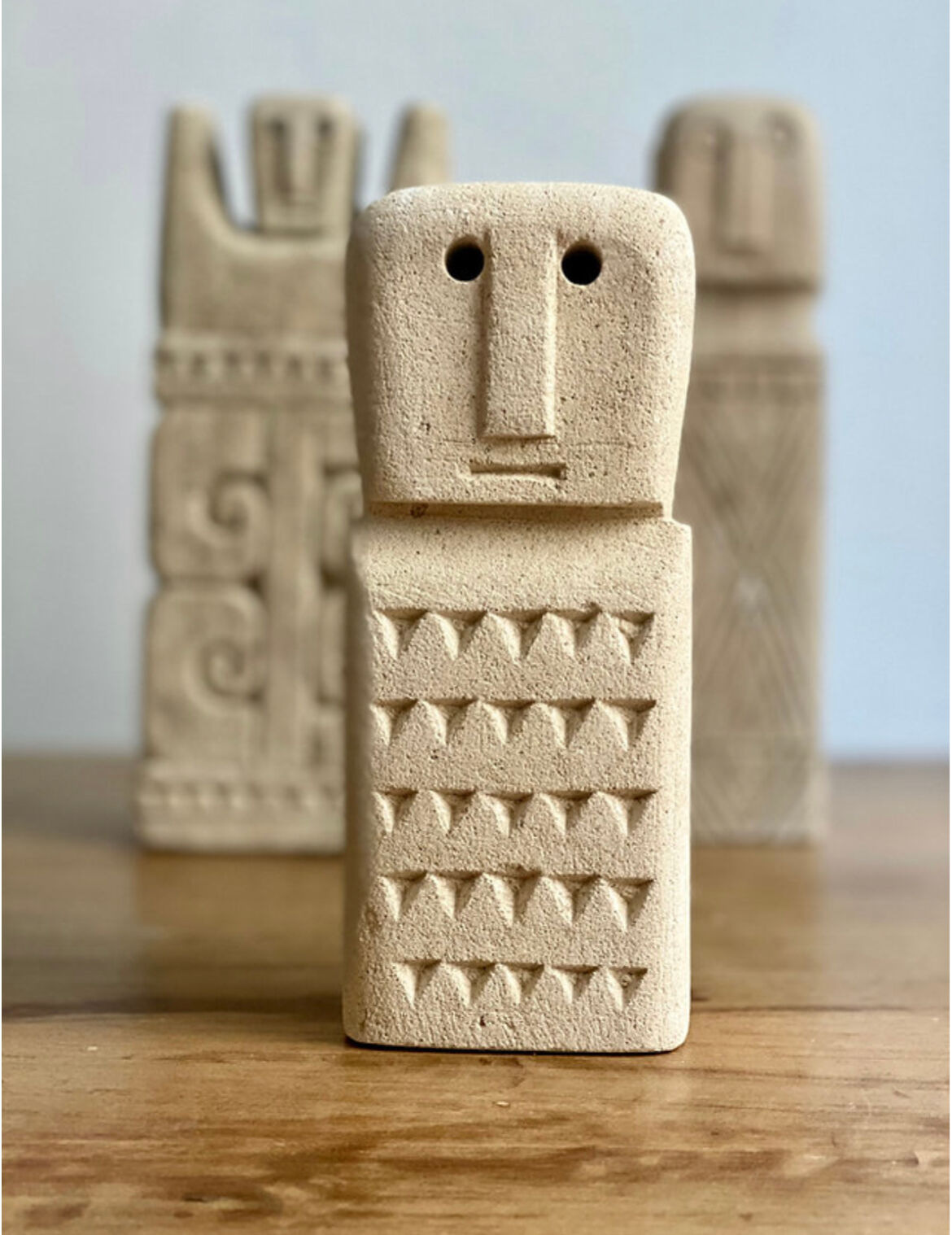 Minimalist stone face