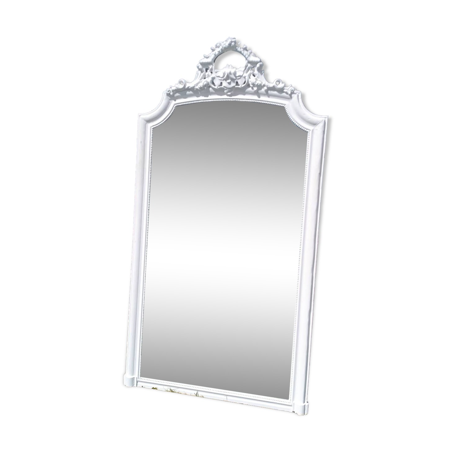 Miroir ancien à fronton 174/94 cm