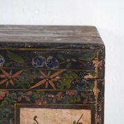 Antique Chinese chest painted in pine wood – China, circa 1900