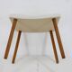 1960s Danish Beech Stool with Fabric