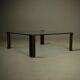 Grande table basse monumentale modèle T14 par Peter Ghyczy années 1970