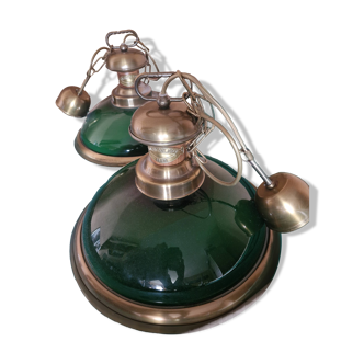 1 lot de 2 Lustre style billard American Coop 1850