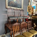 Set of 6 Regency chairs. Solid oak.