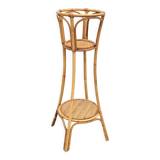 Vintage rattan plant holder