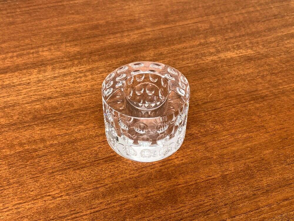 Vintage crystal glass chandelier by Oleg Cassini