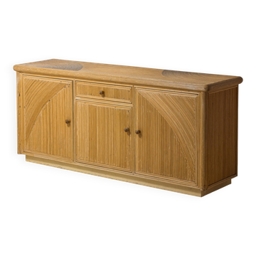 Rattan 1980s sideboard