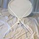 White round metal garden table