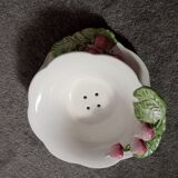 Dish drainer + 2 Silea Barbotine porcelain plates