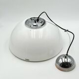 Vintage iGuzzini Hanging Lamp in White Acrylic Model 3072, 1970s