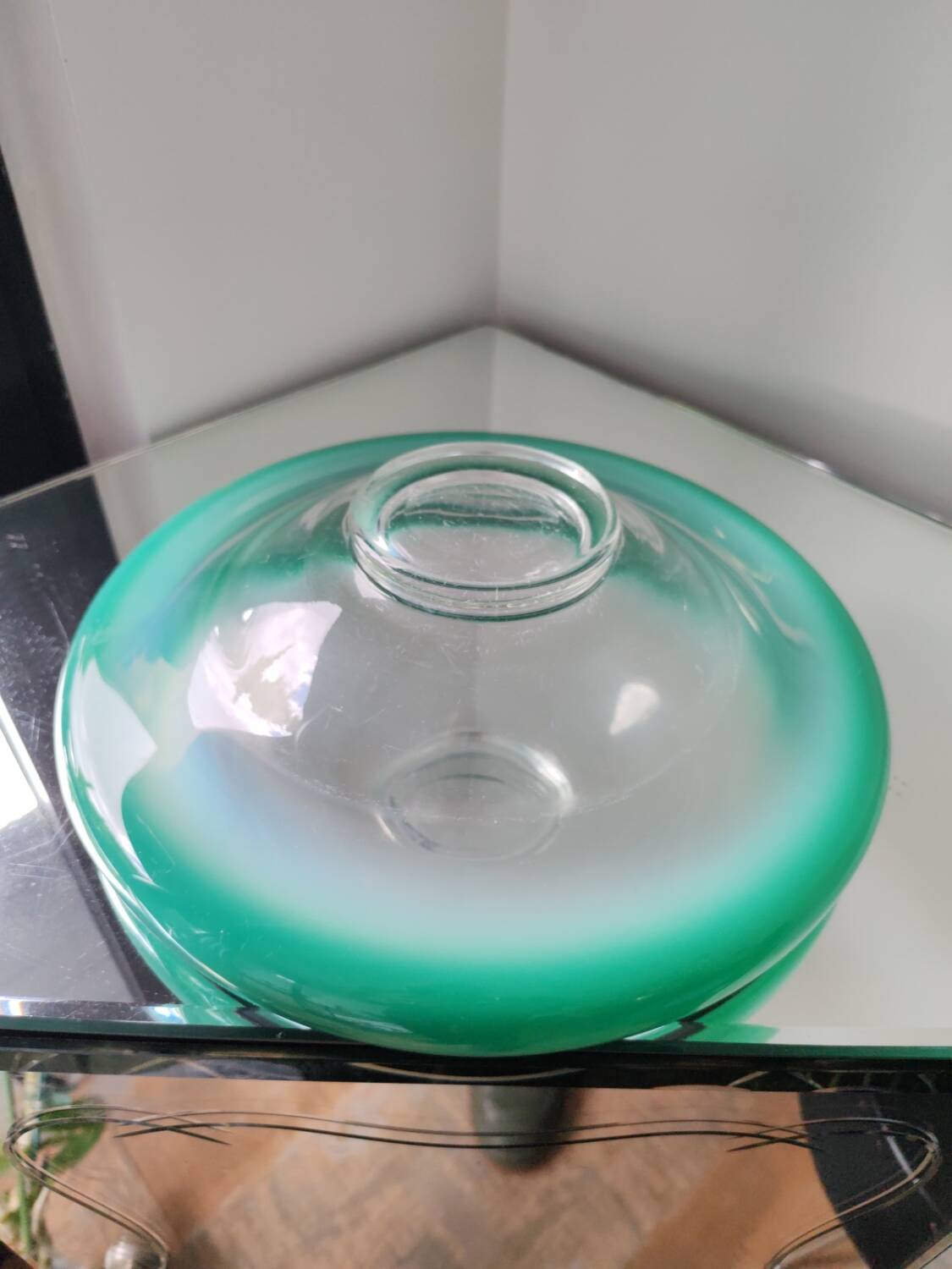 Glass bowl by wmf ikora, circa 1930.