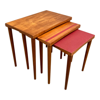 3 tables basses gigognes design scandinave design 1950
