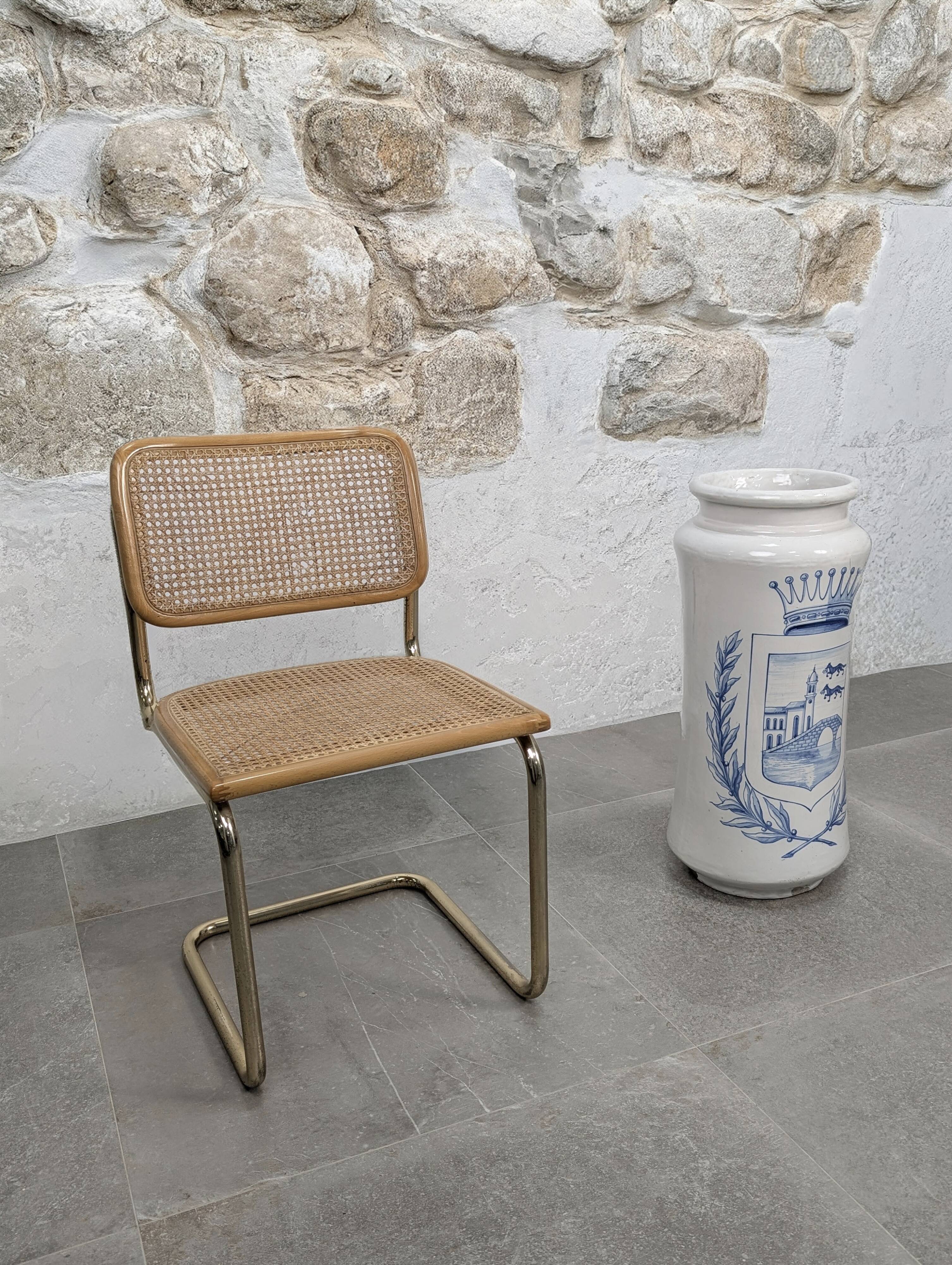 Antique Talavera Ceramic Umbrella and Walking Stick Stand with Bilbao Coat