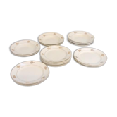 Service de 28 assiettes en porcelaine