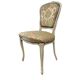 Chaise baroque vintage avec accent rose/vert