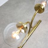 Large Italian Mid-century Brass Wall or Ceiling Lamp, 60s