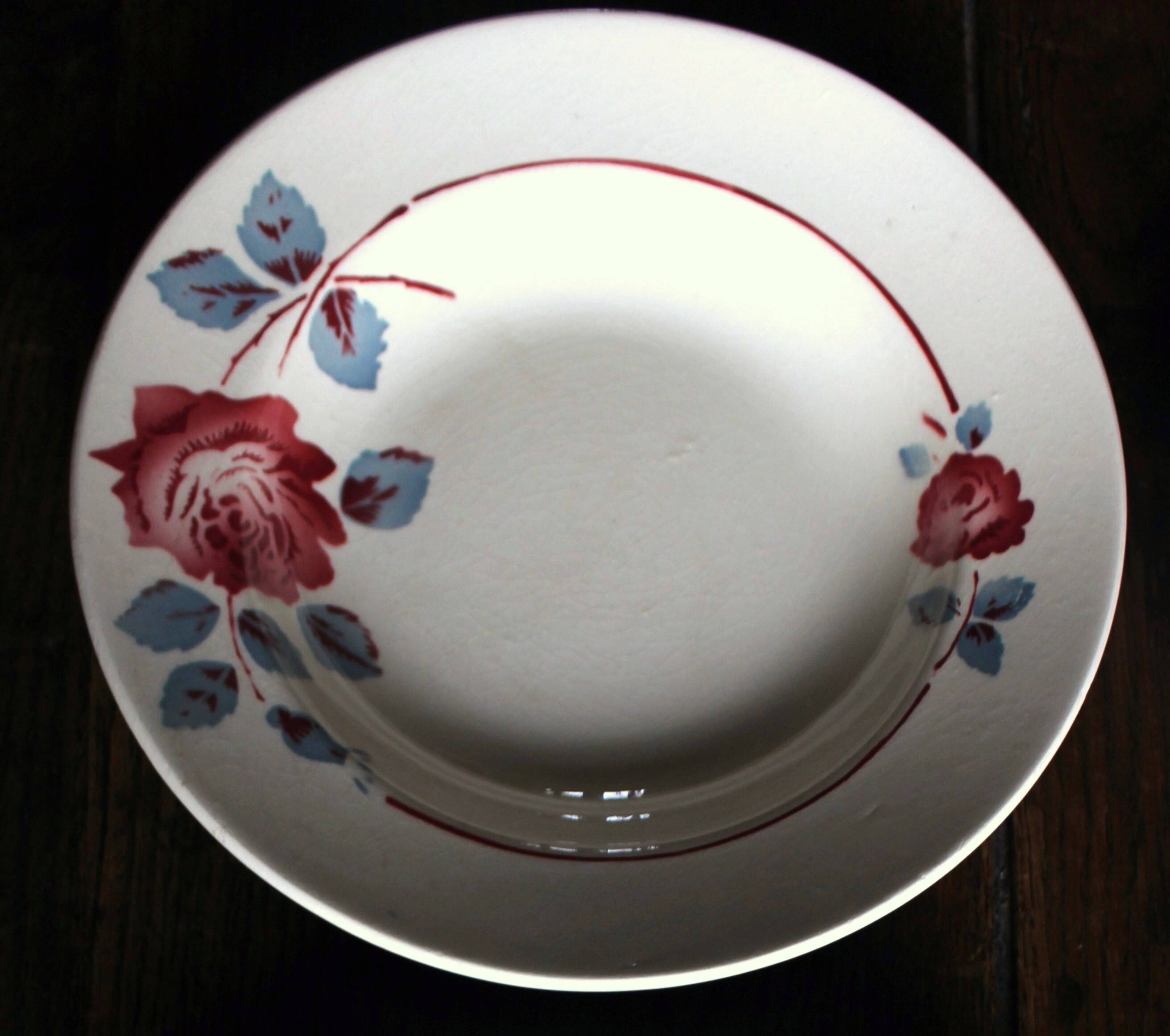 6 Art Deco deep plates Marinette Juliette Digoin Sarreguemines Badonv