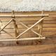 Vintage rattan wall coat rack