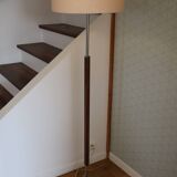 Scandinavian metal wood floor lamp
