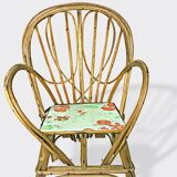 Vintage bamboo armchair