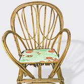 Vintage bamboo armchair