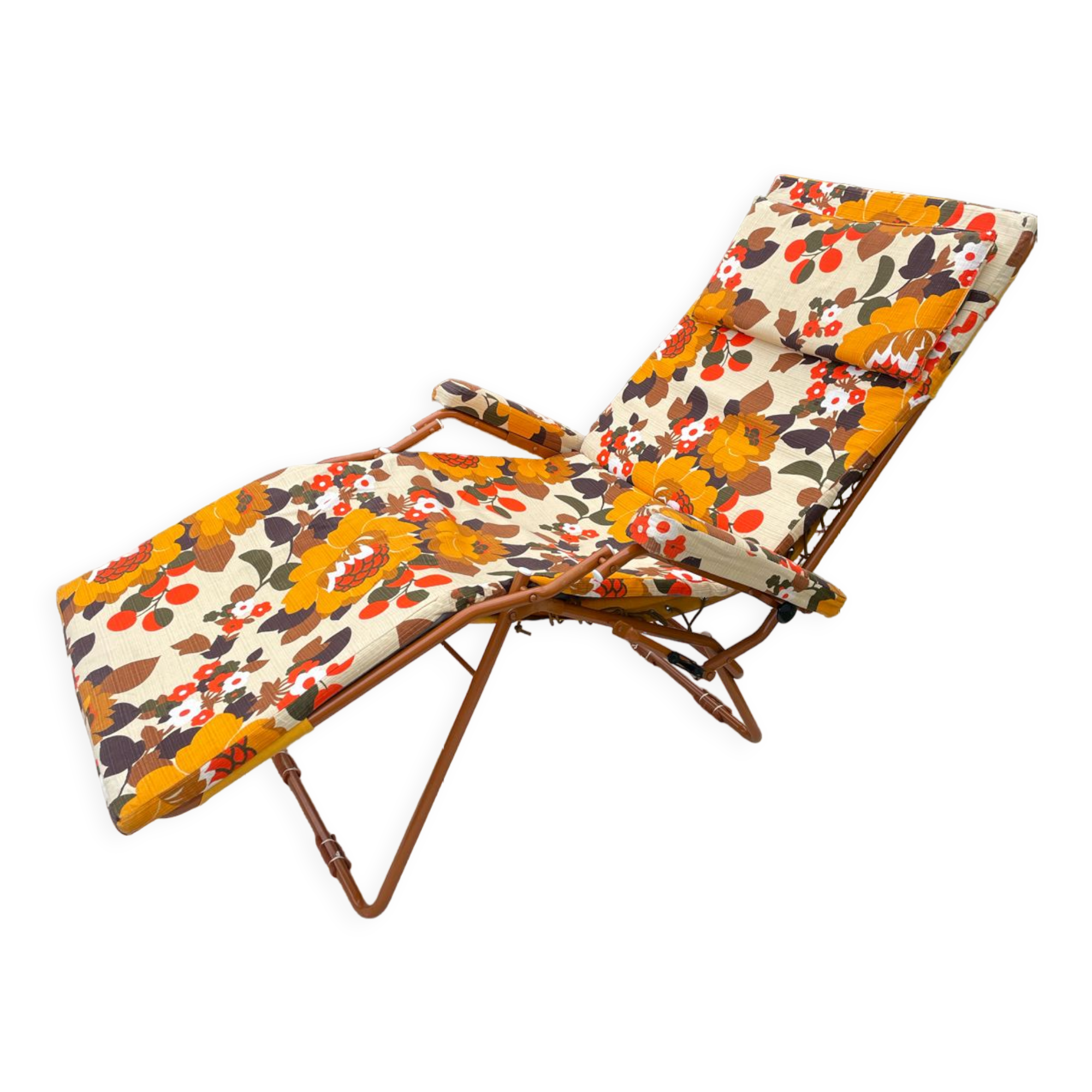 Deckchair chaise longue year 70