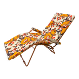 Deckchair chaise longue year 70