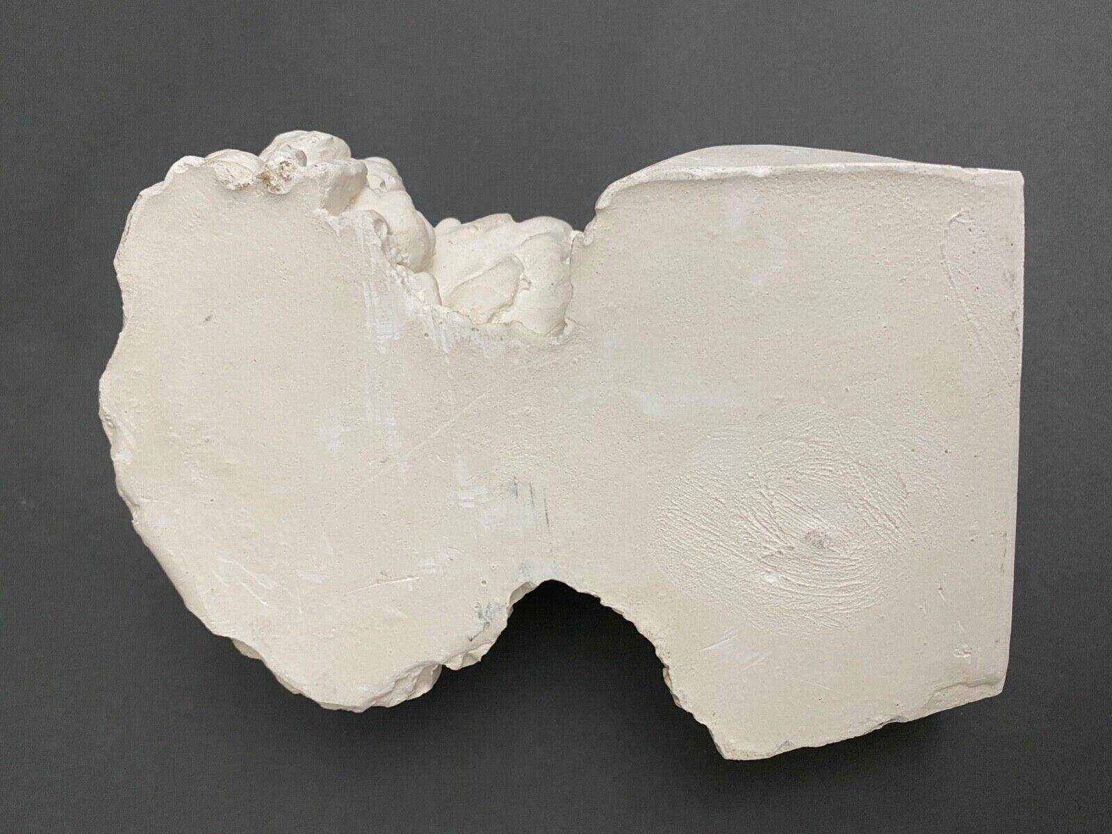 Bust of Socrates in plaster mid-twentieth artist's studio