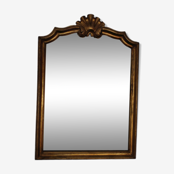 Miroir ancien doré, 57x40 cm