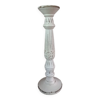 Large carved wood candlestick