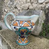 Glazed ceramic jug pottery Orvieto made in italy vintage
