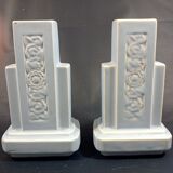 Art deco hanging fireplace set