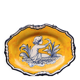 Oval dish in Spanish majolica – El Puente del Arzobispo –