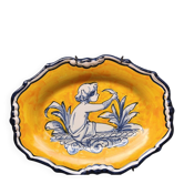 Plat ovale en faïence majolique espagnole – El Puente del Arzobispo –