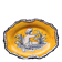 Oval dish in Spanish majolica – El Puente del Arzobispo –