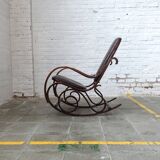 Chaise à bascule style Thonet