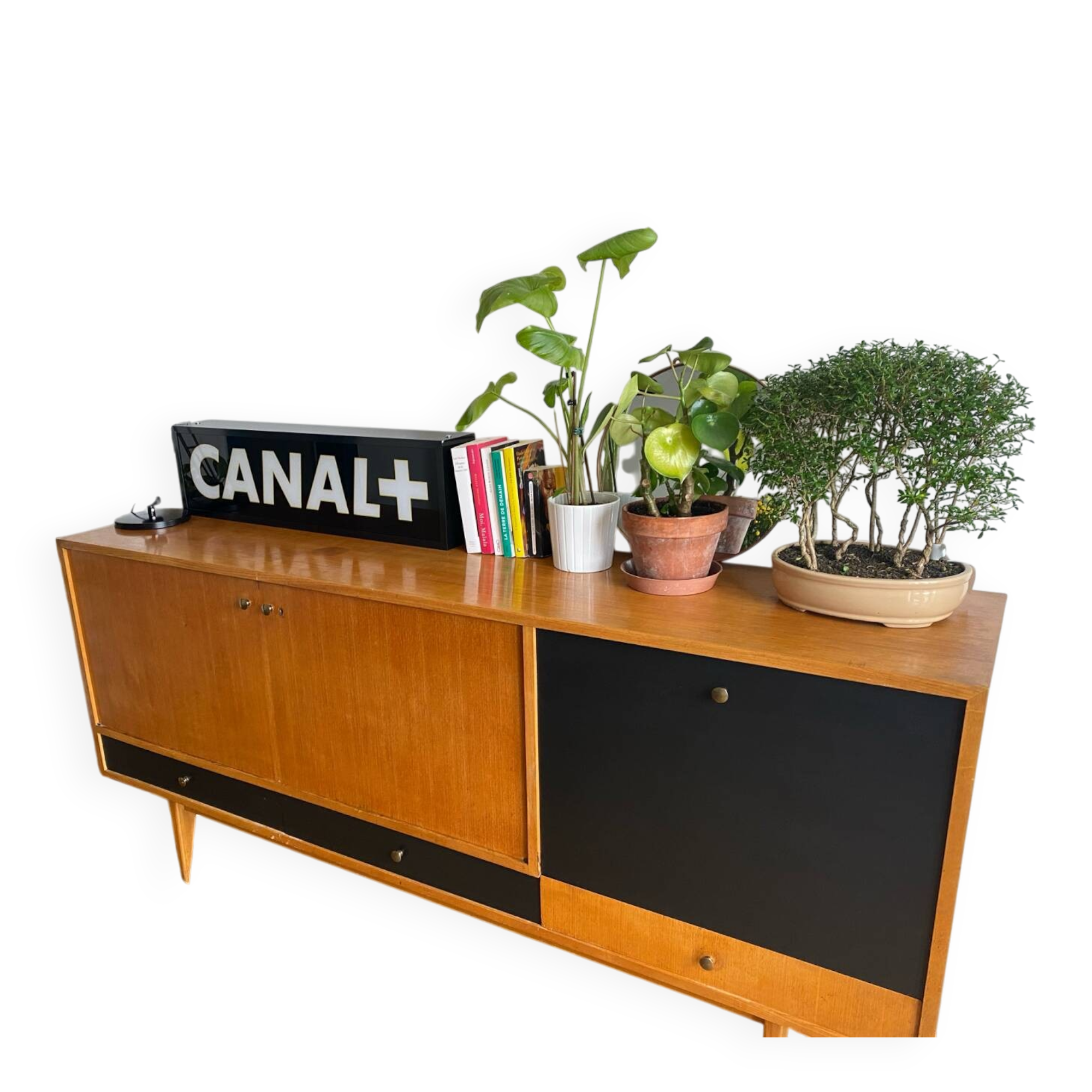 Grand buffet / enfilade vintage Charles Ramos - Édition Castellaneta