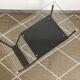 Metal and glass coffee table with magazine rack by Roche Bobois from the 1950s.