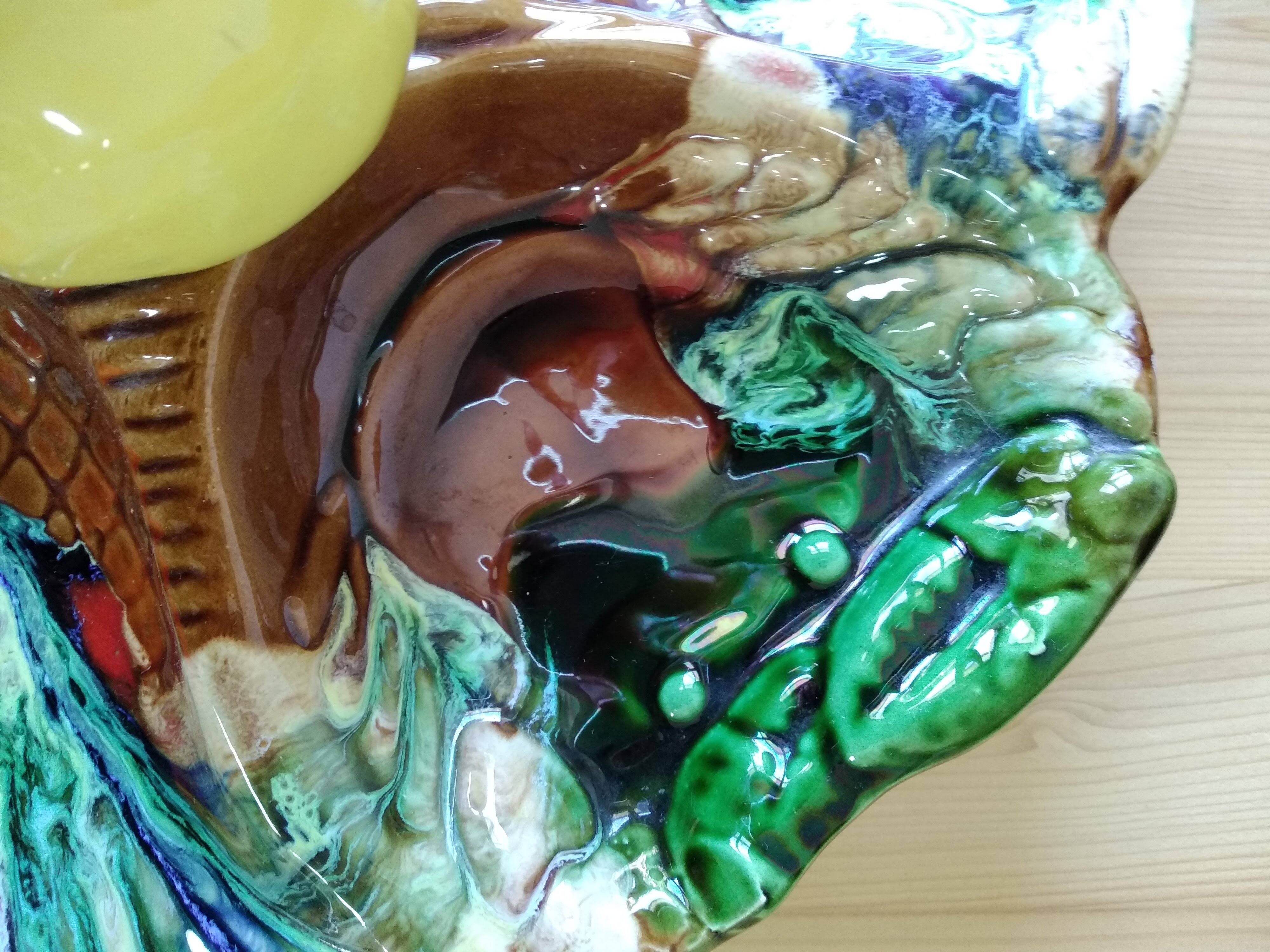 Vallauris Lemon Barbotine Dish